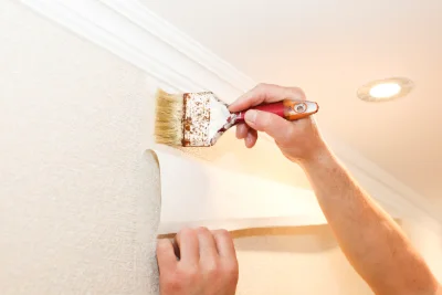 Pose de papier peint à la Taillée — revêtements muraux et toiles de verre